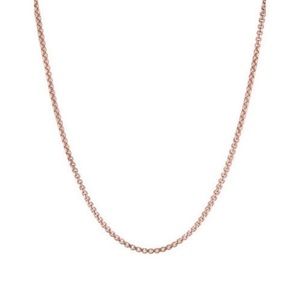 Made In Italy Rose Gold Box Chain Necklace